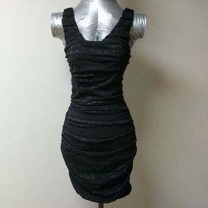 Express Black Mini Gathered Lace